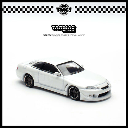 [Tarmac Works] 1:64 Vertex Toyota Soarer JZZ30 - White (Chase Car)