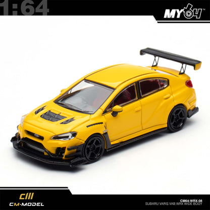 [CM Model] 1:64 Subaru WRX Varis WideBody 2.0 - Yellow