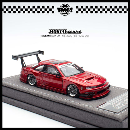 [Mortal] 1:64 Nissan Silvia S14 - Metallic Red (TMCS SG)