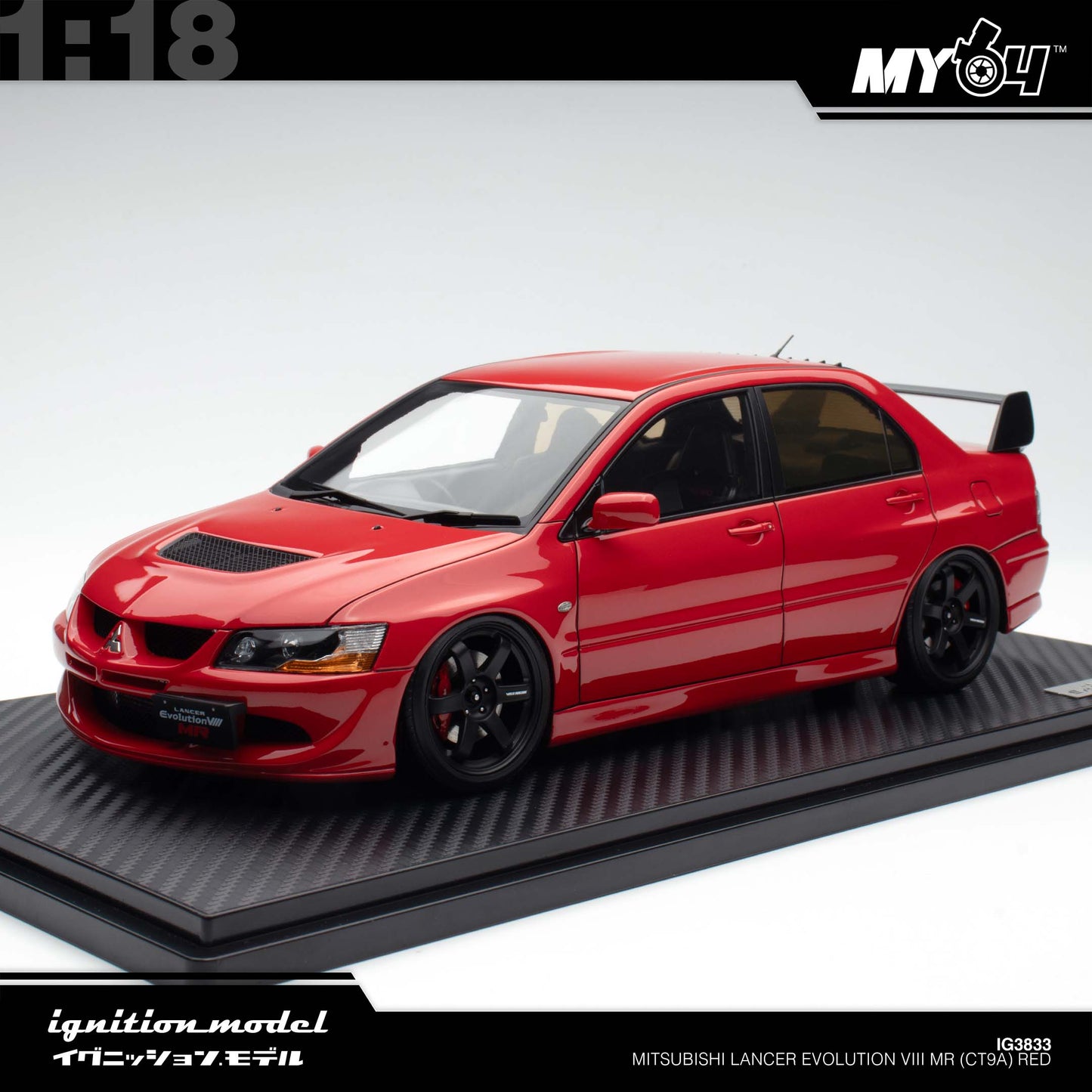 [Ignition Model] 1:18 Mitsubishi Lancer Evolution VIII MR (CT9A) - Red