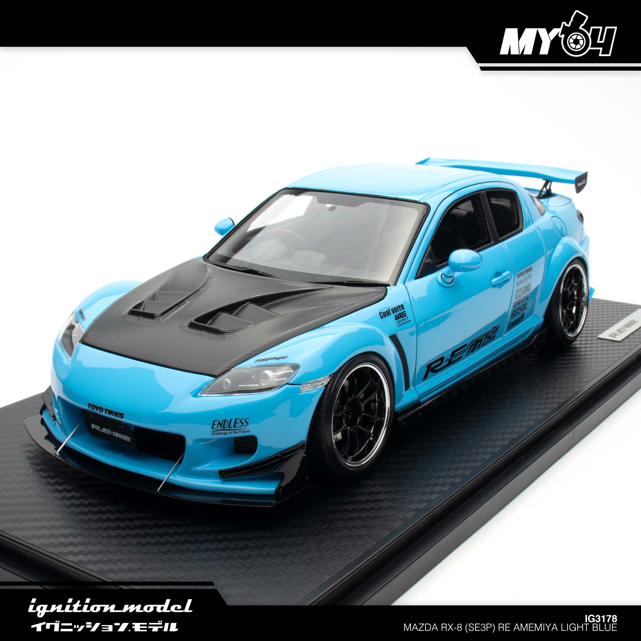 Ignition Model] Mazda RX-8 (SE3P) RE Amemiya - Light Blue | The