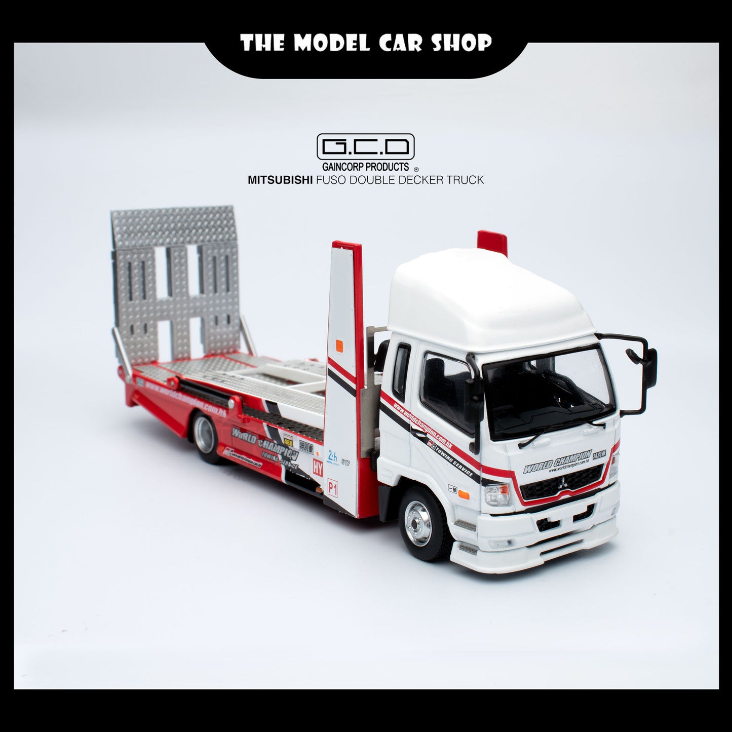 [GCD] Fuso Double Decker Truck - White Red