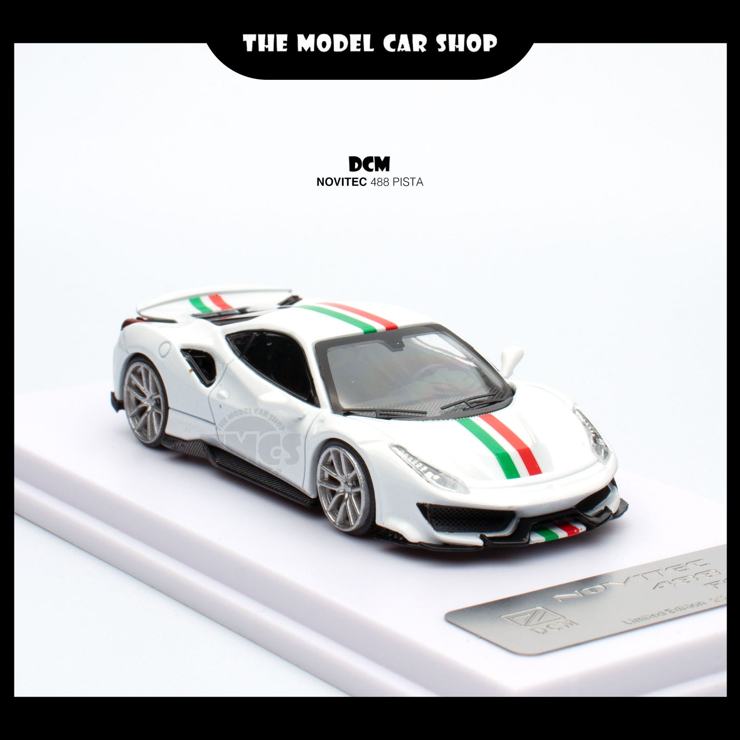 [DCM] Novitec 488 Pista - White with Italy Stripe