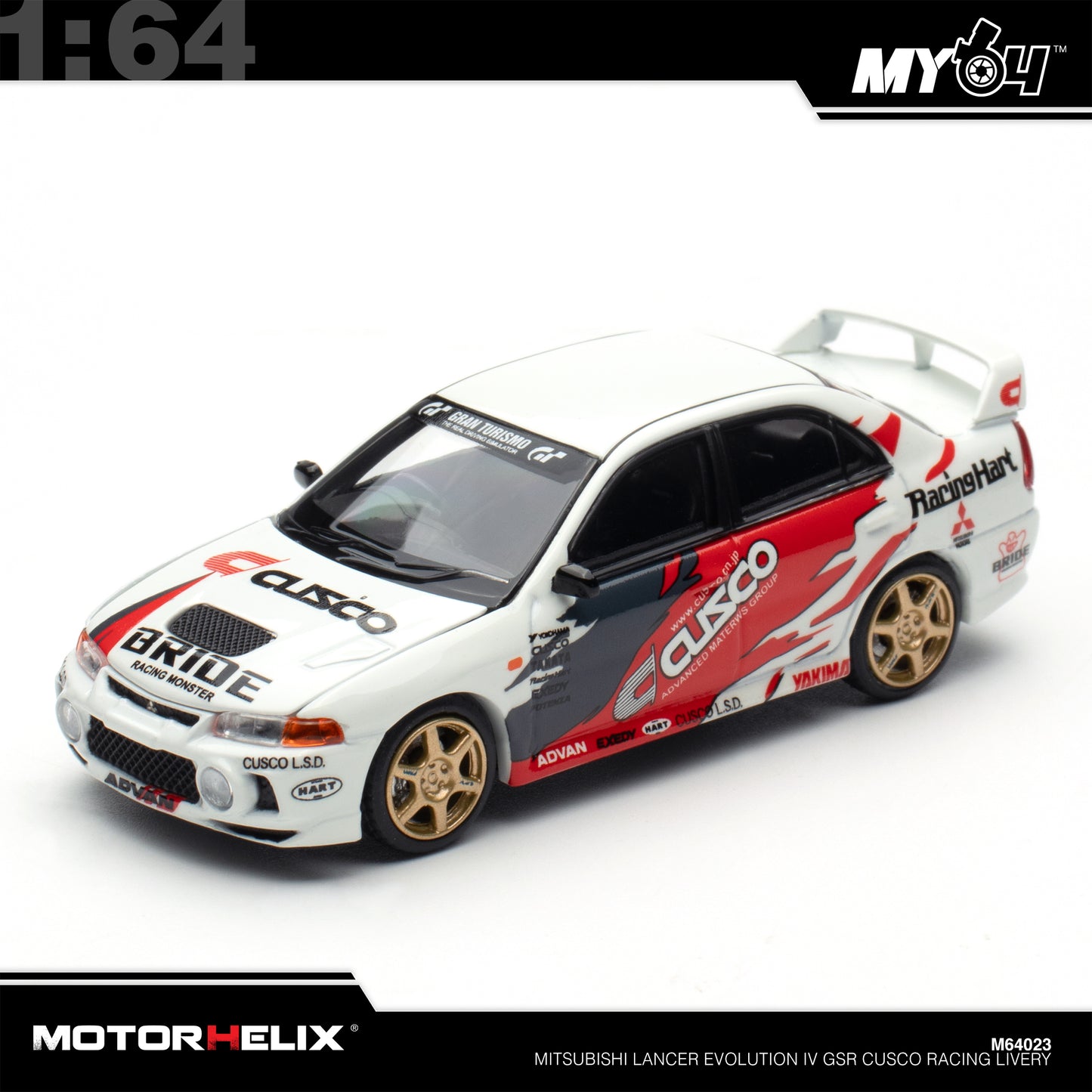 [Motorhelix] 1:64 Mitsubishi Lancer GSR Evolution IV - Cusco Racing Livery