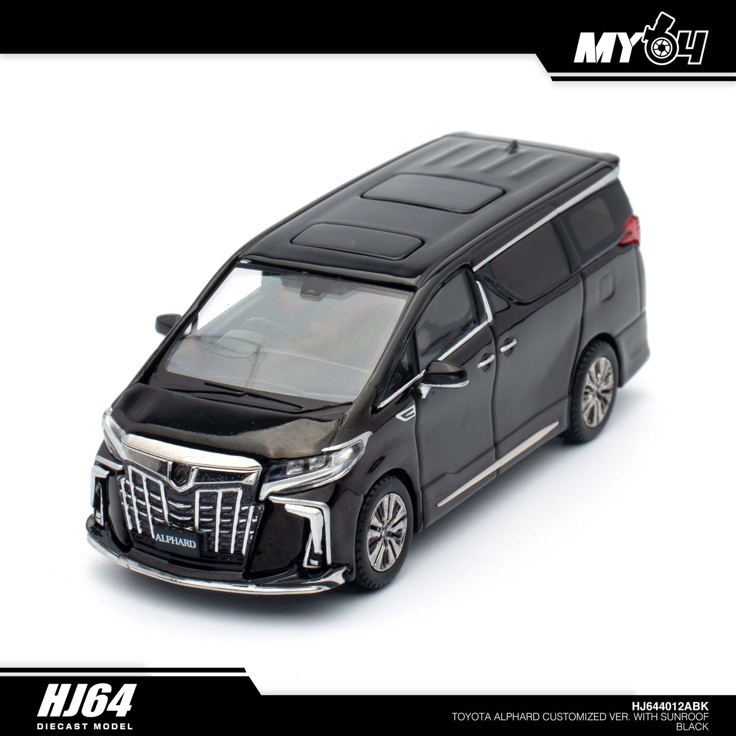 [Hobby Japan] Toyota Alphard Customized Version With Sun Roof - Black