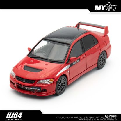 [Hobby Japan] Mitsubishi Lancer Evolution 9 MR GSR JDM Customized Version with Engine Display Model