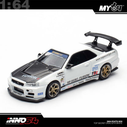 [INNO64] 1:64 Top Secret R34 GT-R - White