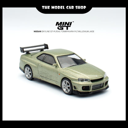 [MINI GT] Nissan Skyline GT-R (R34) Tommykaira R-z - Millenium Jade