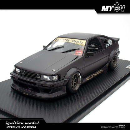 [Ignition Model] 1:18 RWB AE86 - Matte Black