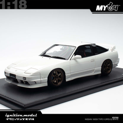 [Ignition Model] 1:18 Nissan 180SX Type X (RPS13) - White