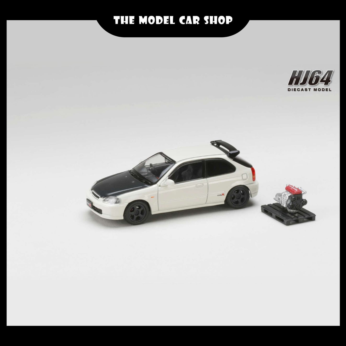 [Hobby Japan] Honda Civic TYPE R (EK9) 1997 Customized Ver. with Engine Display Model