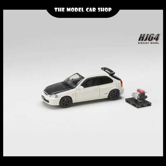 [Hobby Japan] Honda Civic TYPE R (EK9) 1997 Customized Ver. with Engine Display Model