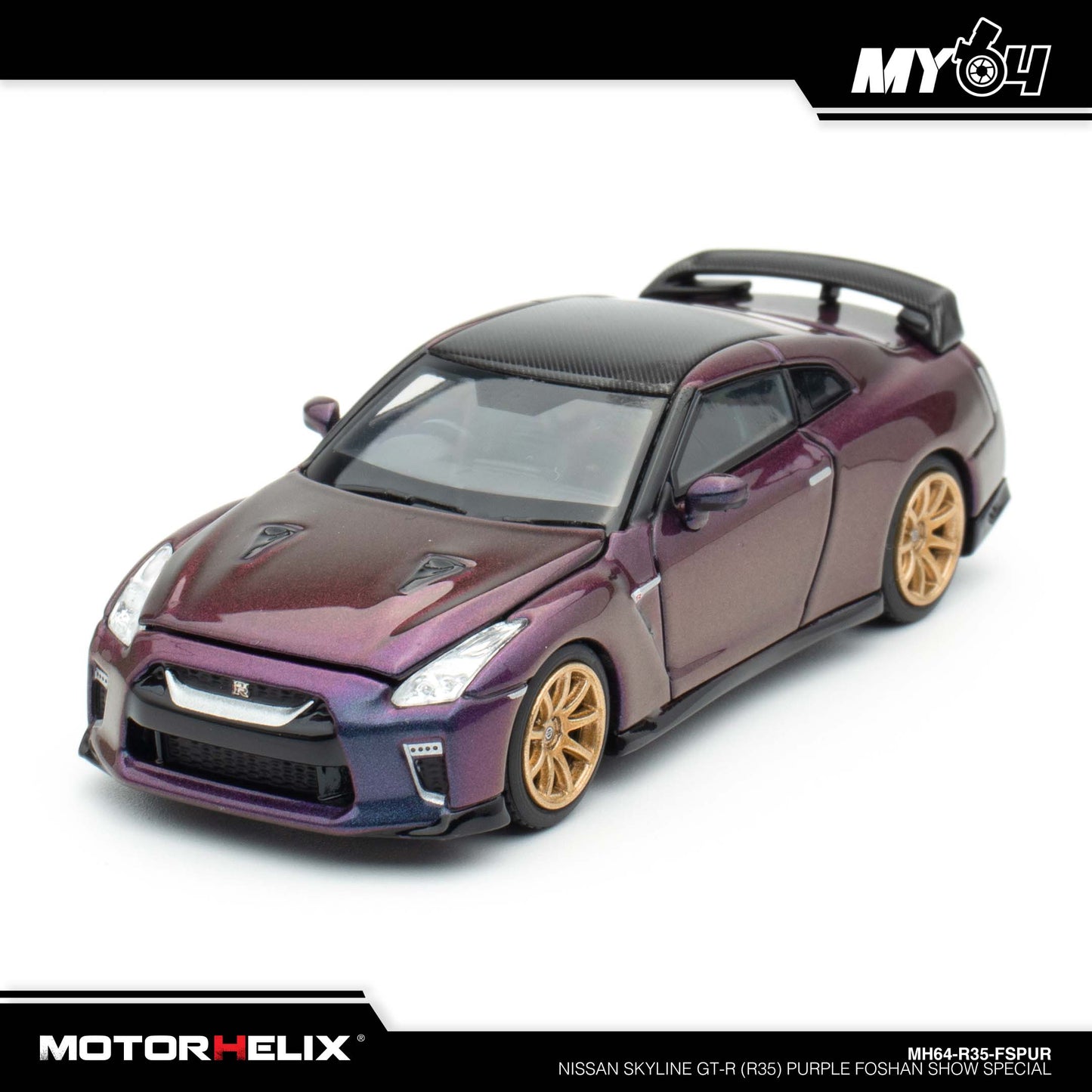 [Motorhelix] Nissan Skyline GT-R (R35) - Purple FOSHAN SHOW SPECIAL