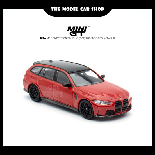 [MINI GT] BMW M3 Competition Touring (G81) Toronto Red Metallic