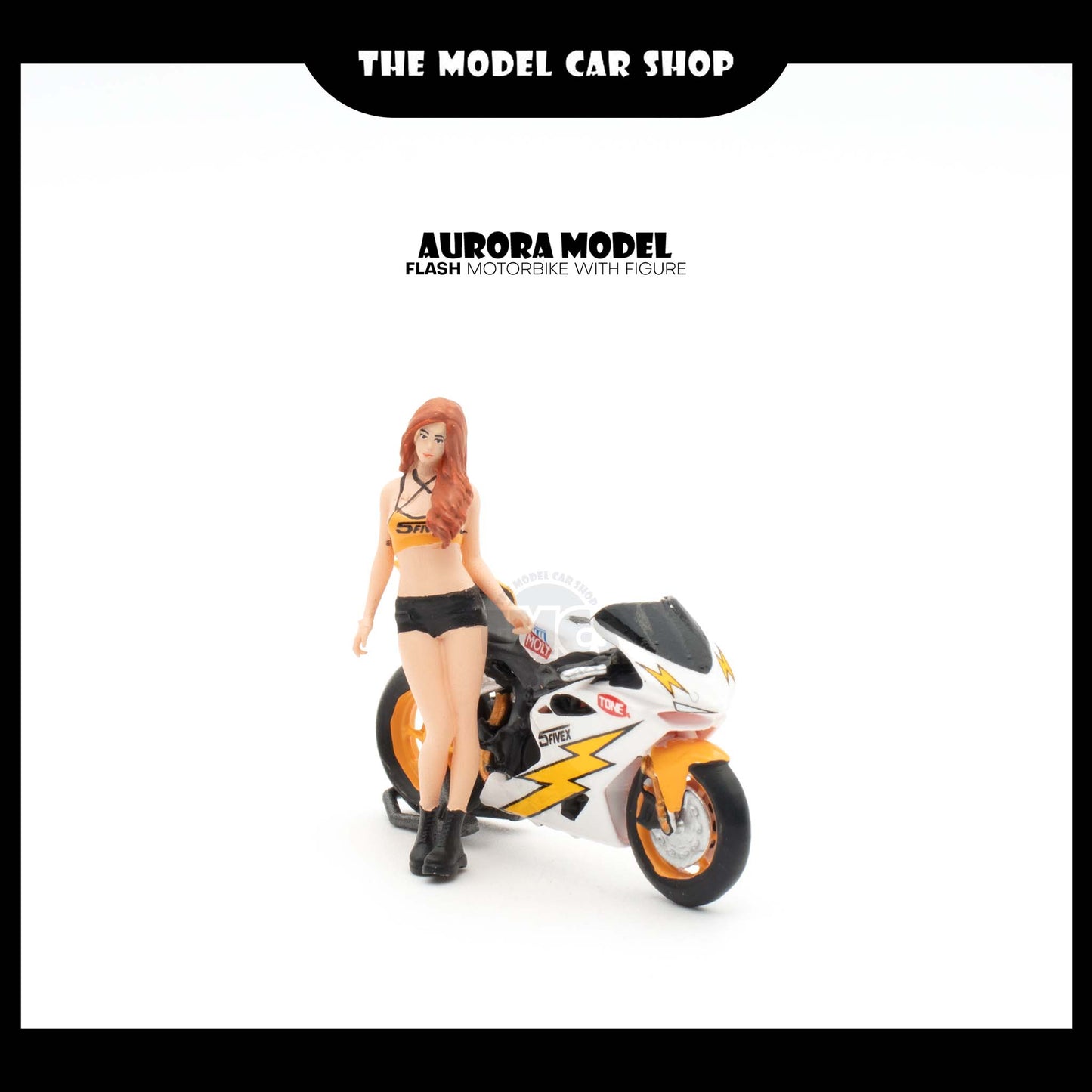 [Aurora Model] Flash Motorbike with Figure