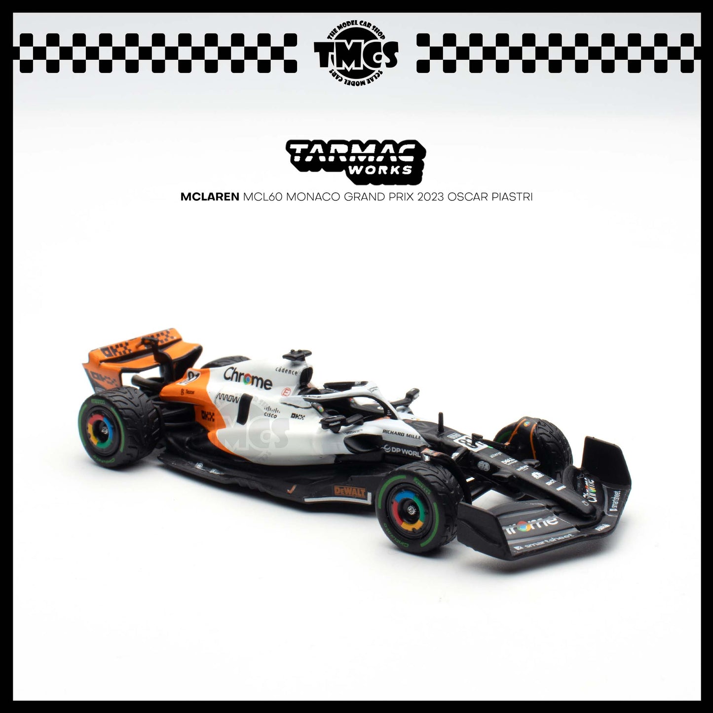 [Tarmac Works] 1:64 McLaren MCL60 Monaco Grand Prix 2023 Oscar Piastri