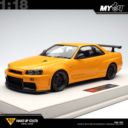 [Make Up] 1:18 Edilion BUILT BY LEGENDS Mine's Skyline GT-R(BNR34) - YAMABIKI Yellow (Pearl Yellow)