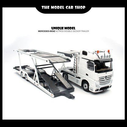 [Unique Model] Mercedes-Benz Actros Double Decker Trailer - White