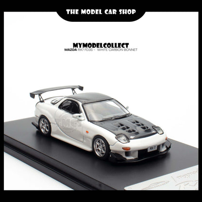 [Model Collect] Mazda RX7 FD3S -  White Carbon Bonnet