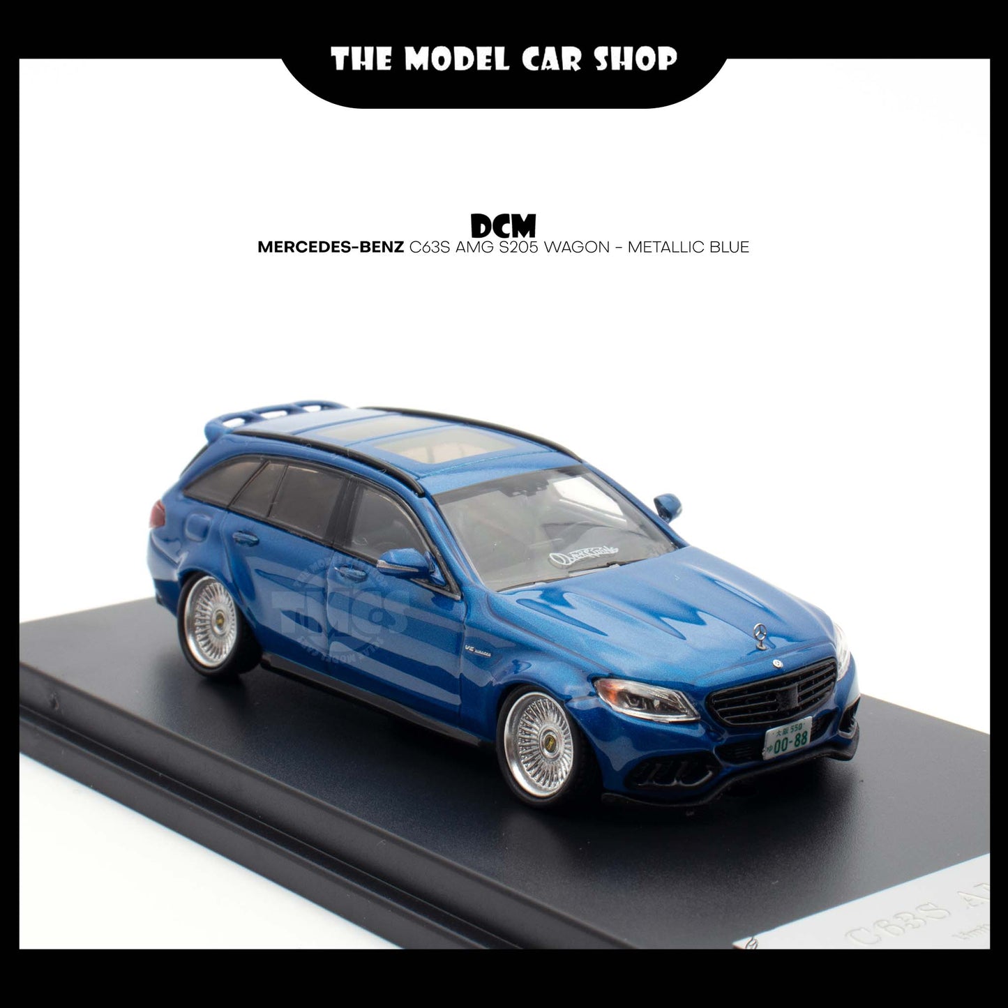 [DCM] Mercedes-Benz C63S AMG S205 Wagon - Metallic Blue Low Rider