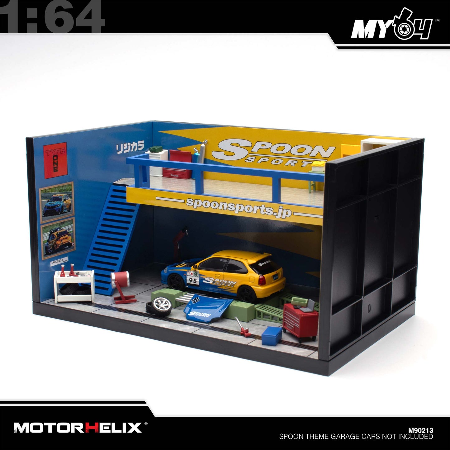 [Motorhelix] 1:64 Spoon Theme Garage