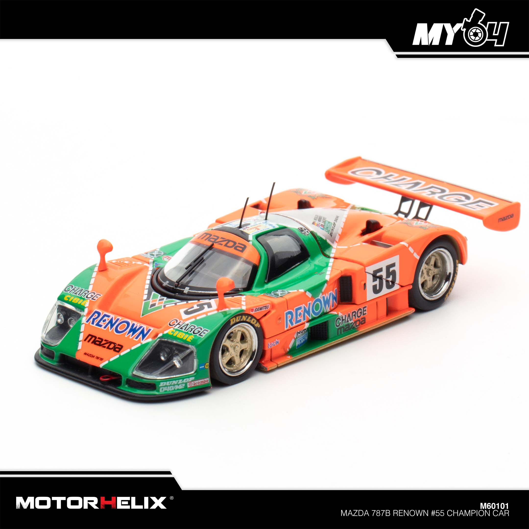 Motorhelix] Mazda 787B Renown #55 Champion Car | The Model Car Shop