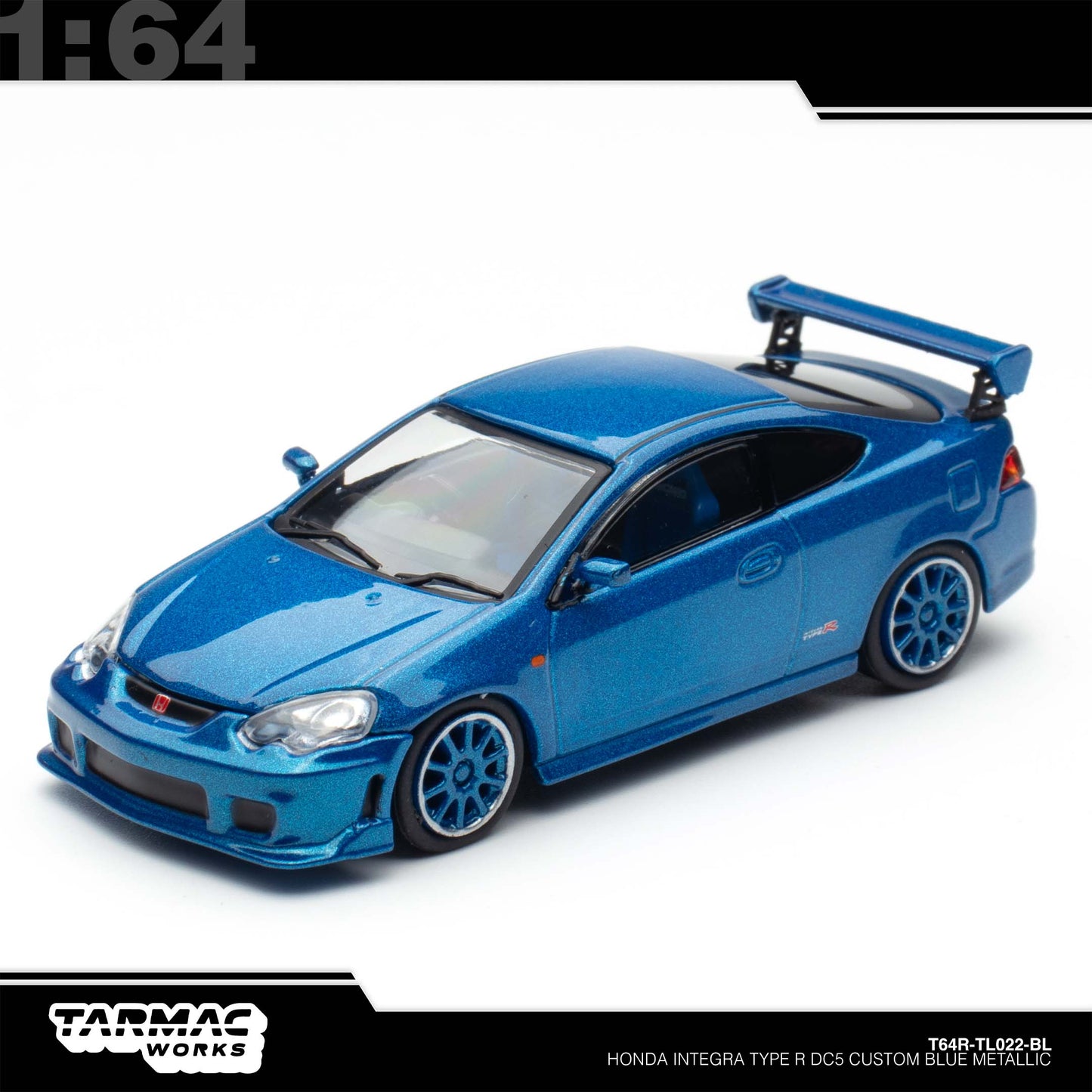 [Tarmac Works] 1:64 Honda Integra Type-R DC5 Custom - Blue Metallic