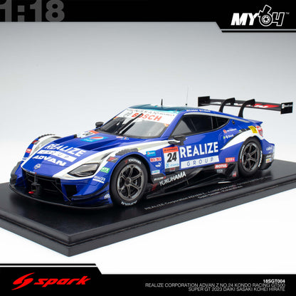 [Sparky] REALIZE Corporation ADVAN Z No.24 KONDO RACING GT500 SUPER GT 2023 Daiki Sasaki - Kohei Hirate