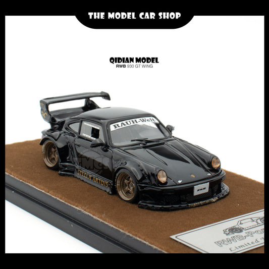 [Qi Dian] Resin RWB 930 GT Wing - Bright Black