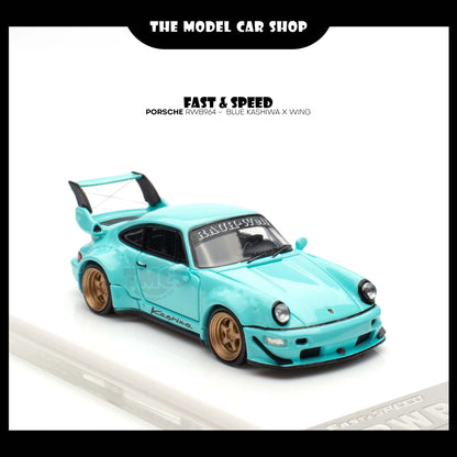 [Fast Speed] Porsche RWB964 -  Blue Kashiwa X Wing