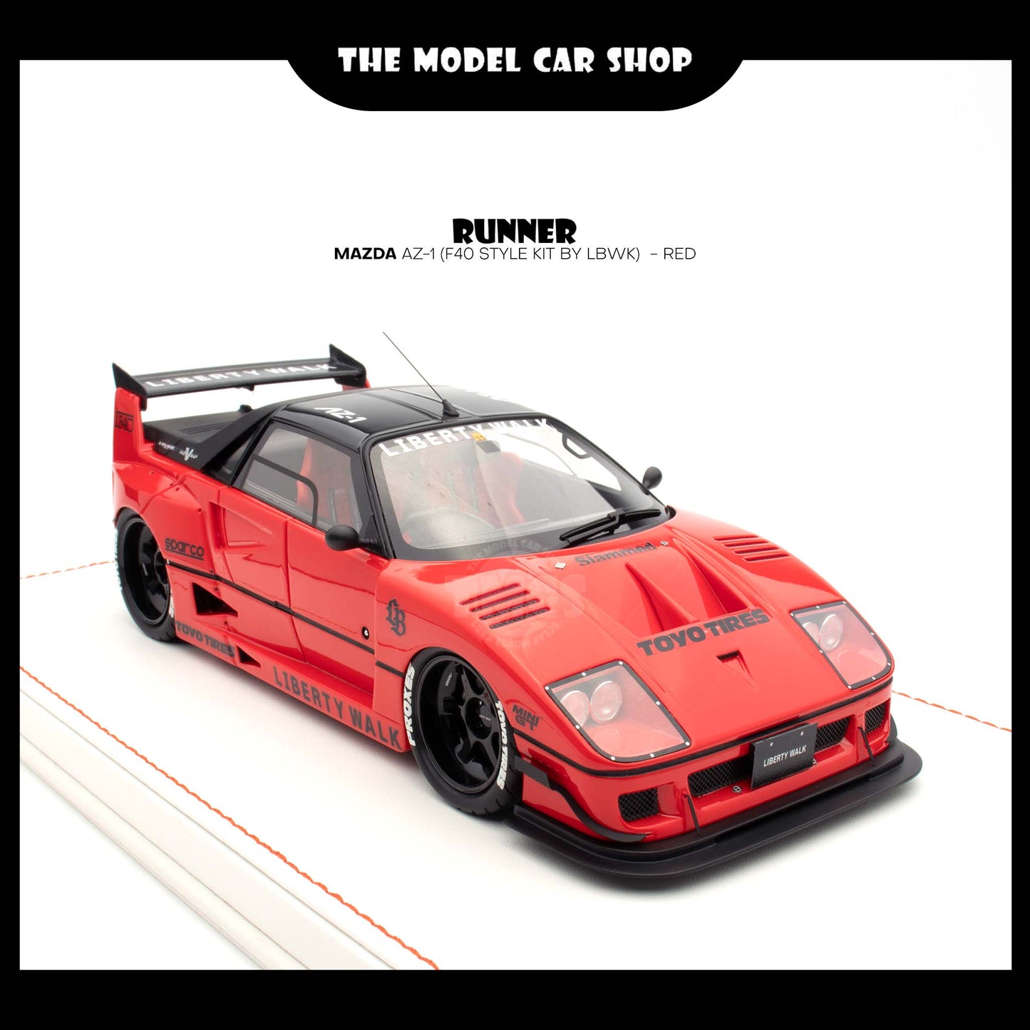 [Runner] Mazda AZ-1 (F40 Style Kit By LBWK)  - Red