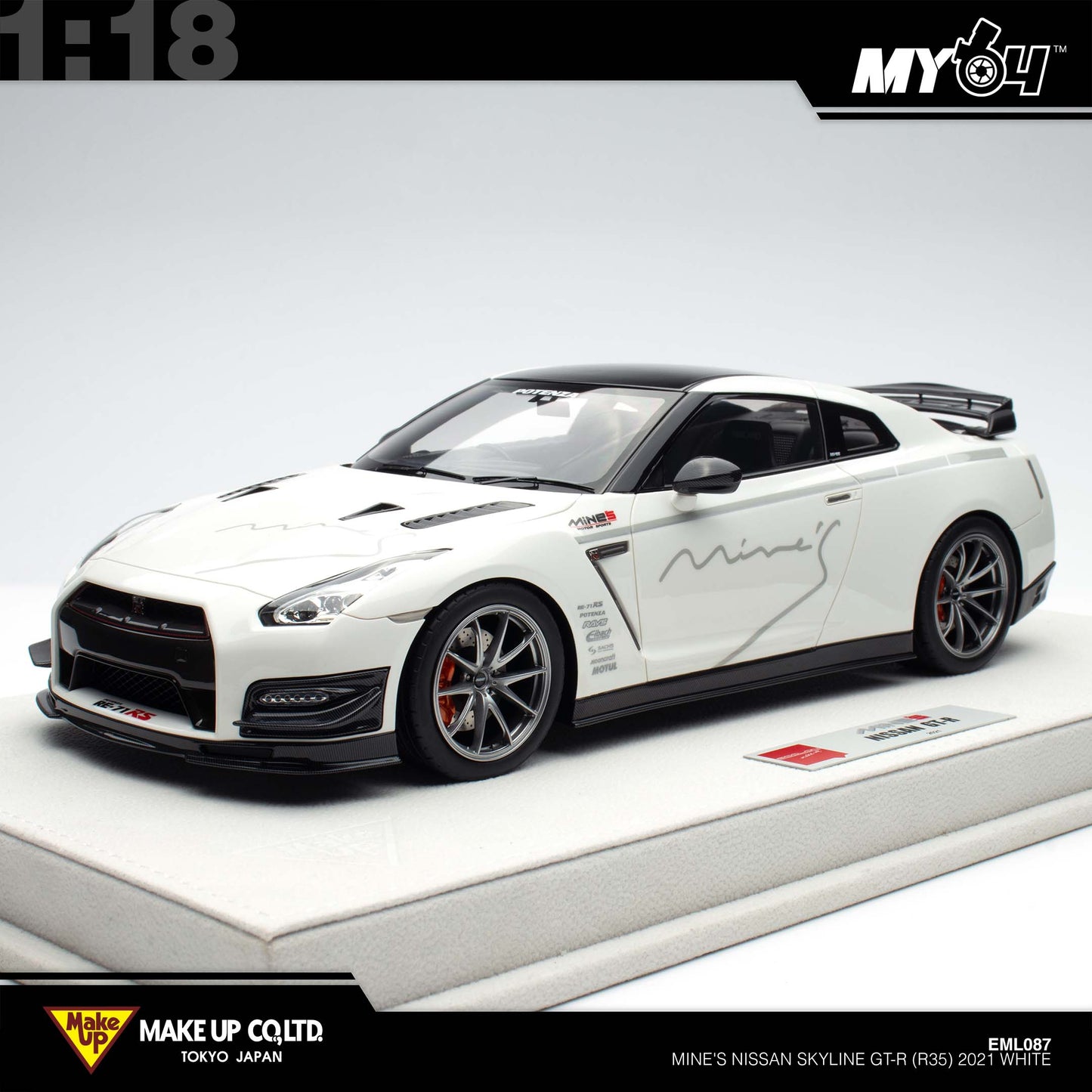 [Make Up] Mine's Nissan Skyline GT-R (R35) 2021 - White