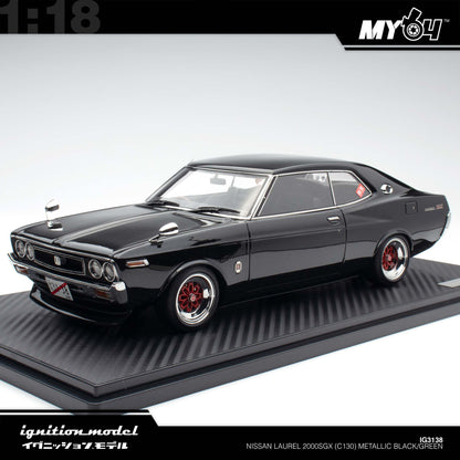 [Ignition Model] Nissan Laurel 2000SGX (C130) - Metallic Black/Green