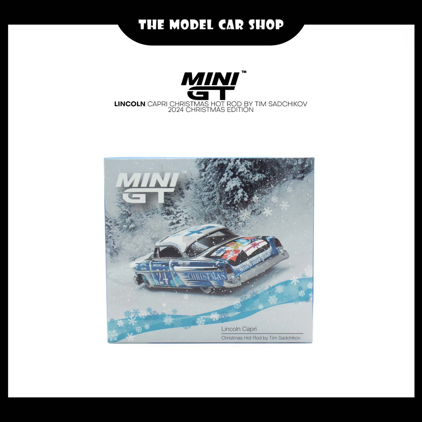 [MINI GT] Lincoln Capri Christmas Hot Rod by Tim Sadchikov 2024 Christmas Edition