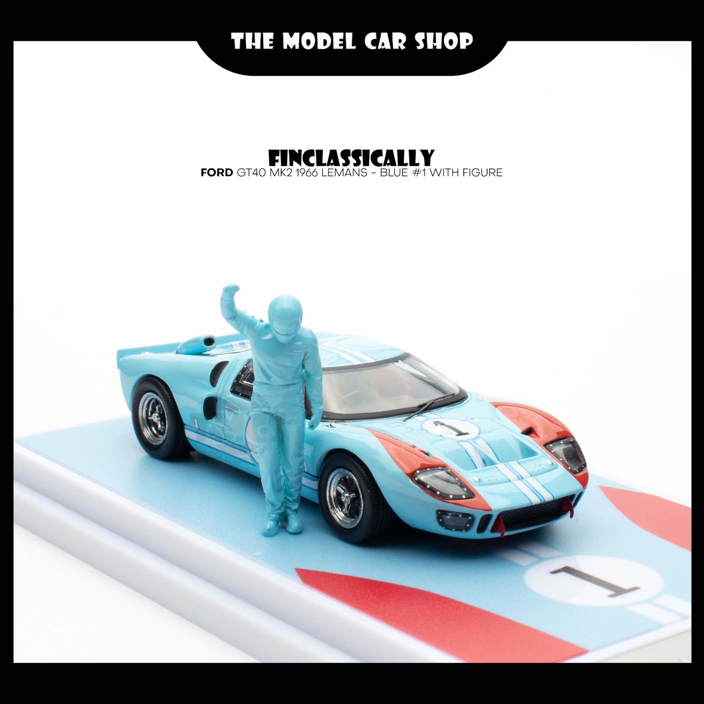 [Finclassically] Ford GT40 MK2 1966 LeMans - Blue #1 with Figure