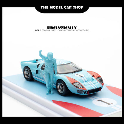 [Finclassically] Ford GT40 MK2 1966 LeMans - Blue #1 with Figure