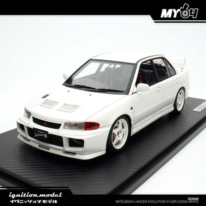 [Ignition Model] Mitsubishi Lancer Evolution III GSR (CE9A) - White