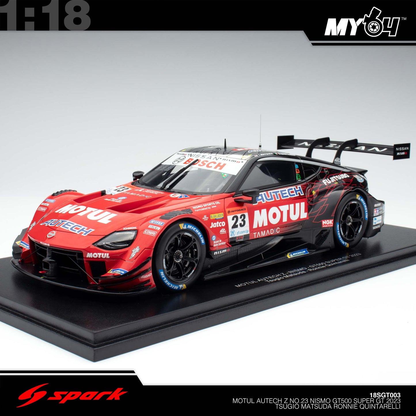 [Sparky] MOTUL AUTECH Z No.23 NISMO GT500 SUPER GT 2023 Tsugio Matsuda - Ronnie Quintarelli