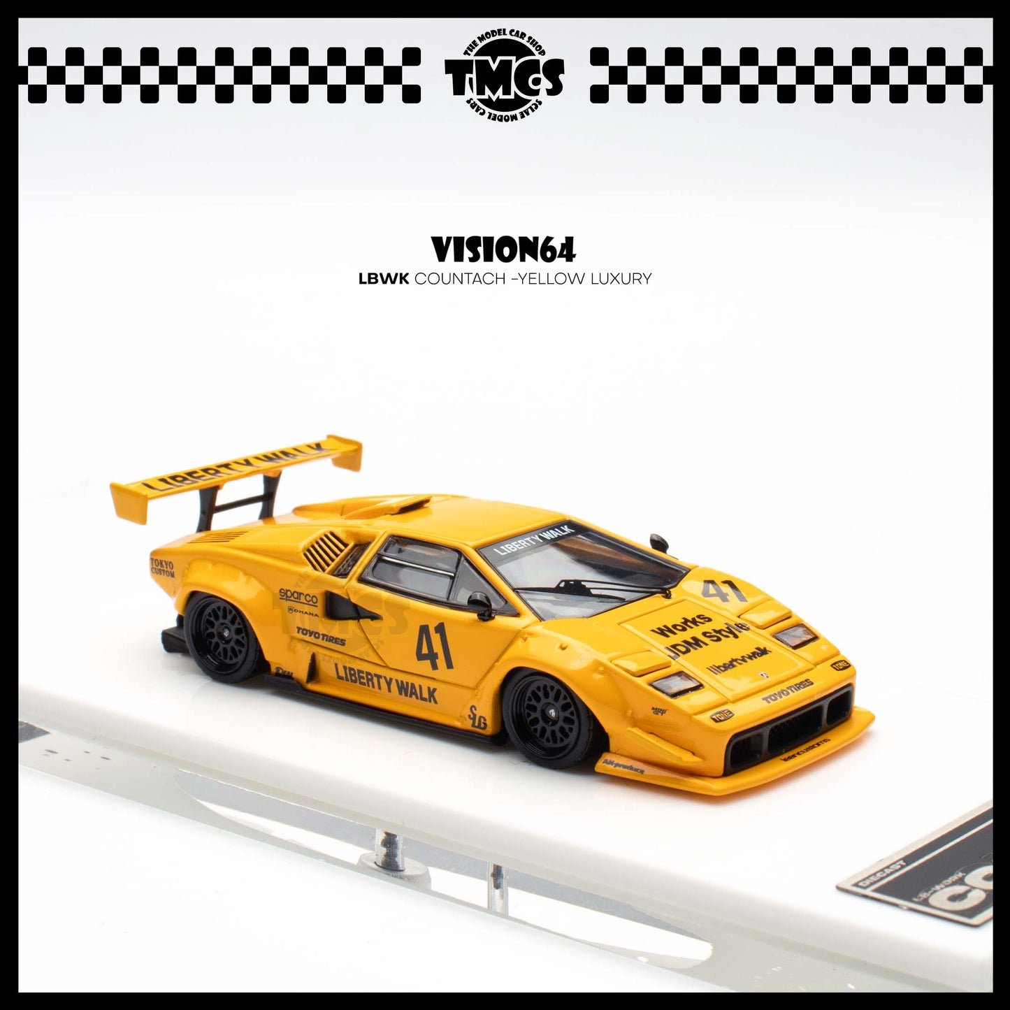 [Vision] 1:64 LBWK Countach -Yellow Luxury