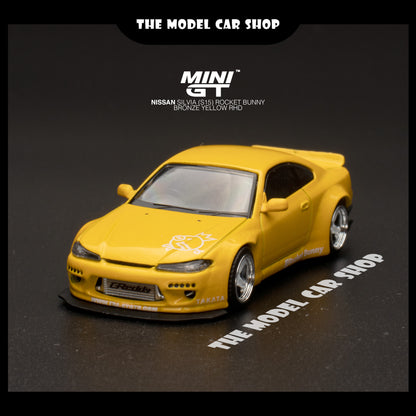 [MINI GT] Nissan Silvia (S15) Rocket Bunny - Bronze Yellow