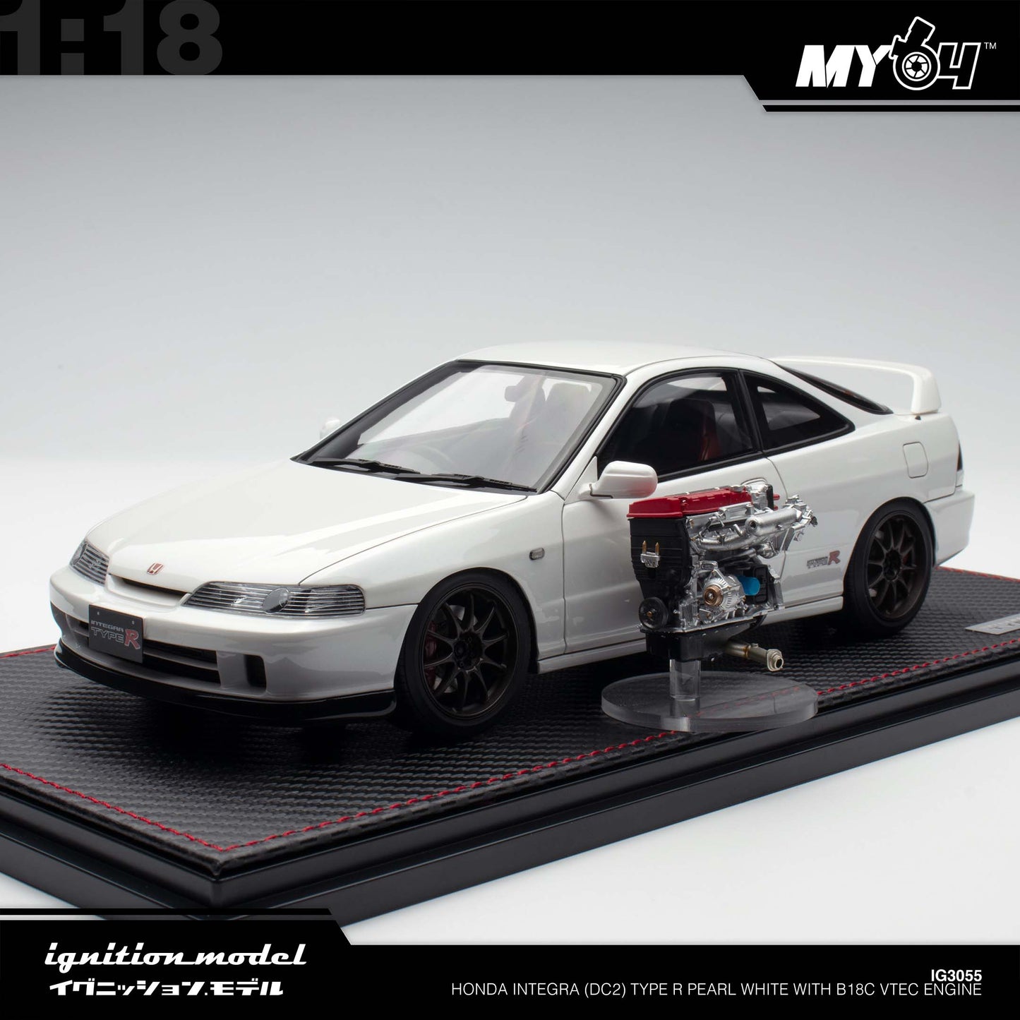 [Ignition Model] Honda Integra (DC2) Type R - Pearl White With B18C VTEC Engine