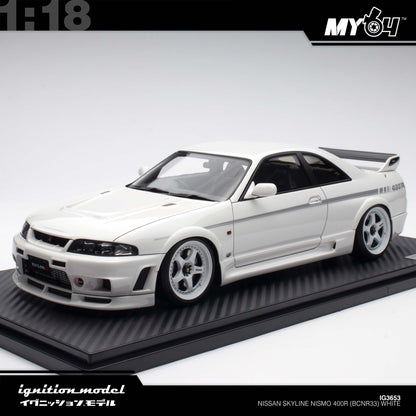 [Ignition Model] Nissan Skyline NISMO 400R (BCNR33) - White