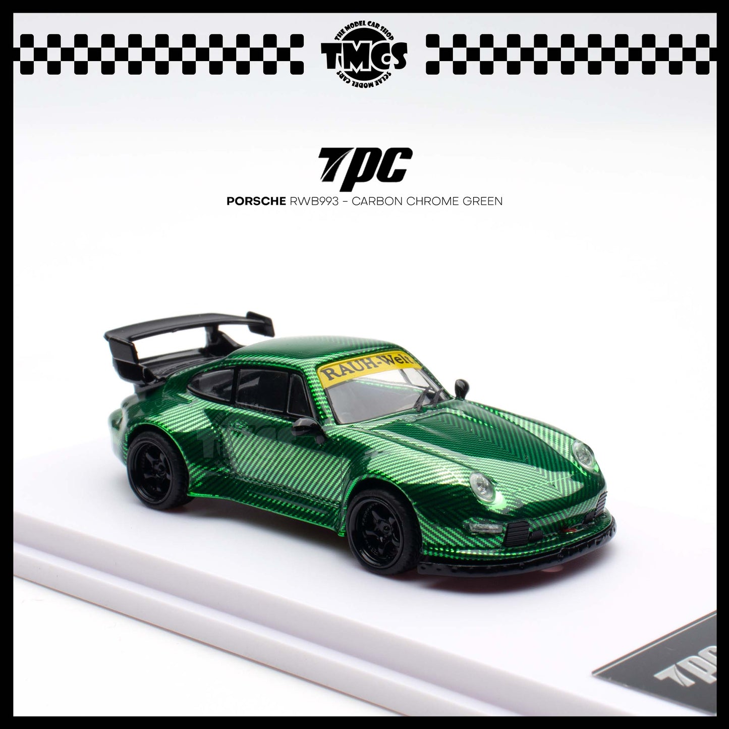 [TPC] 1:64 Porsche RWB993 - Carbon Chrome Green