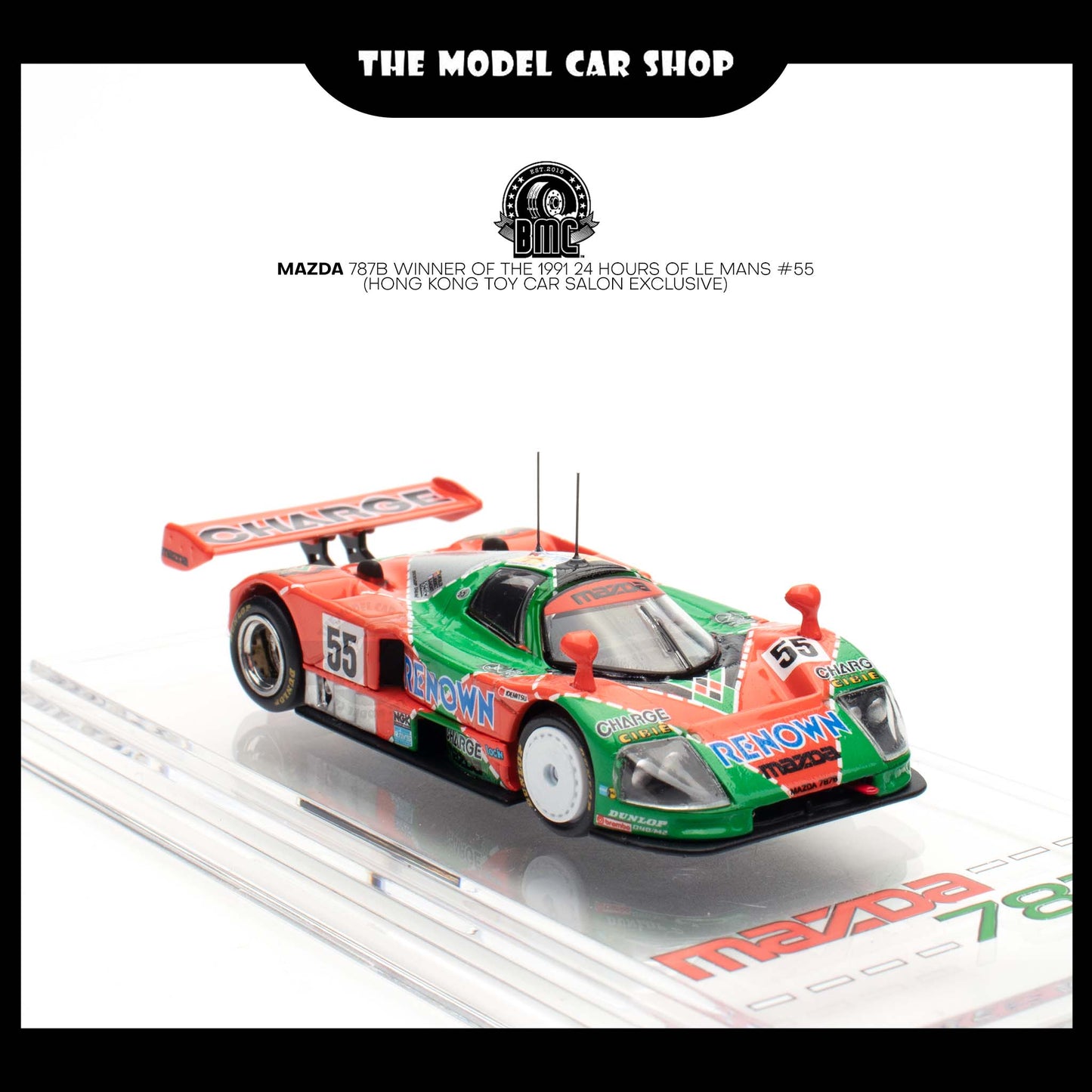 [BMC] Mazda 787B Winner of the 1991 24 Hours of Le Mans #55 (Hong Kong Toy Car Salon Exclusive)