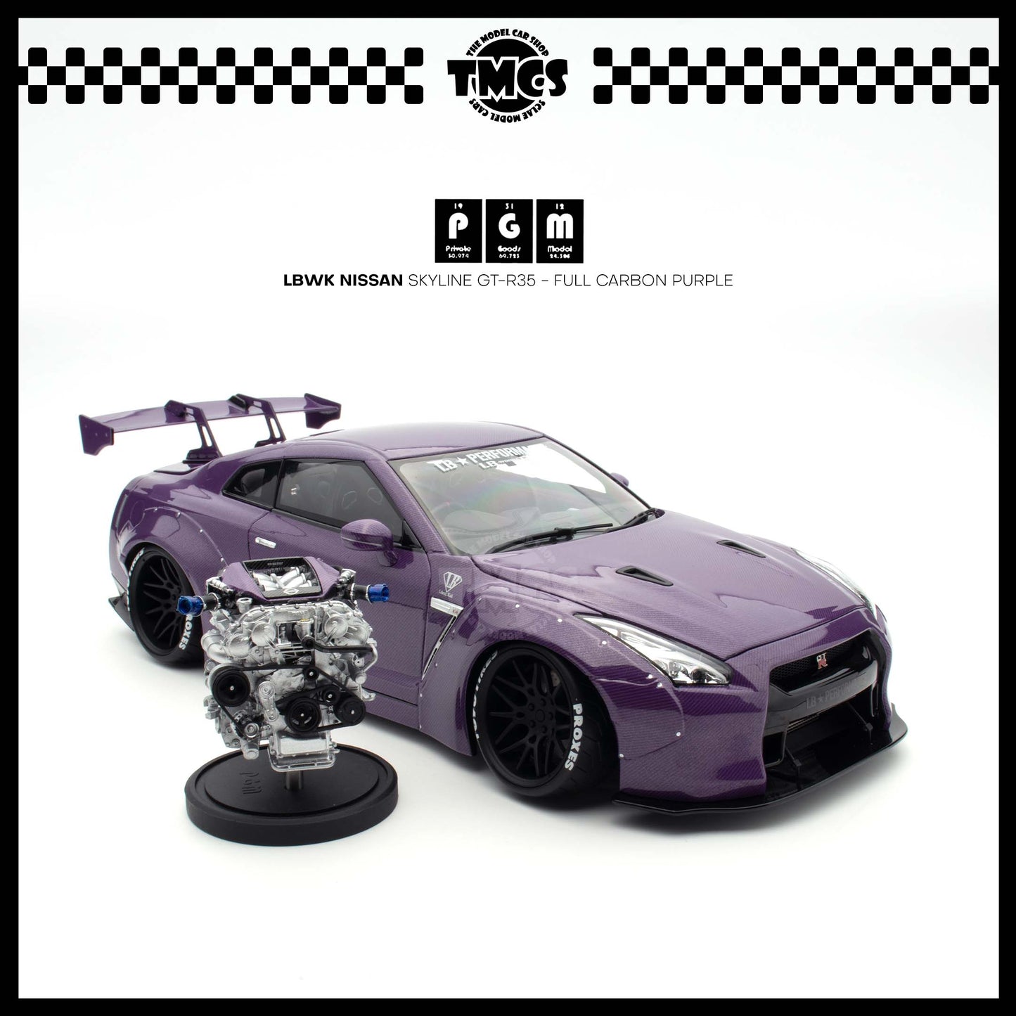 [PGM] LBWK Nissan Skyline GT-R35 - Full Carbon Purple