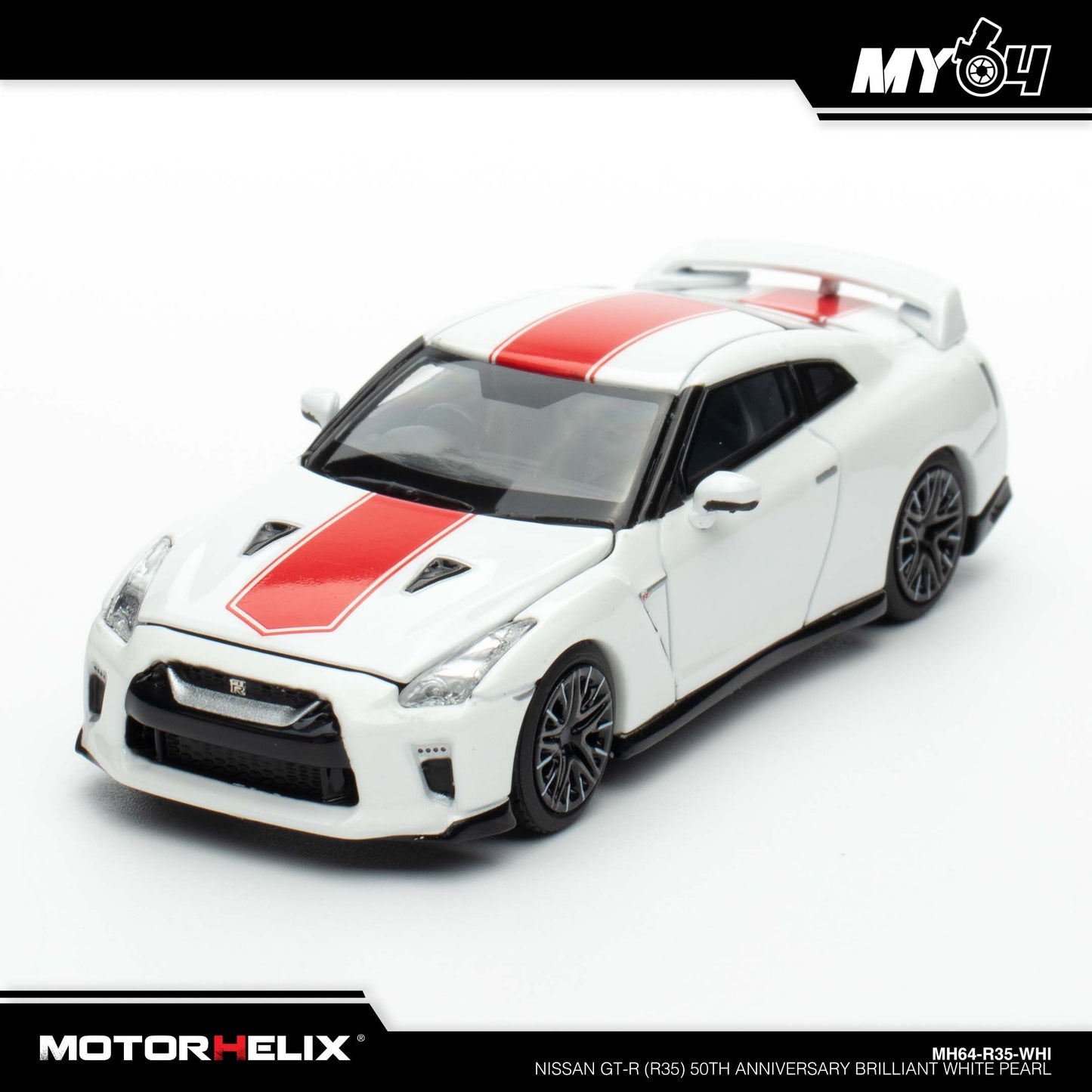 [Motorhelix] Nissan GT-R (R35) 50th Anniversary - Brilliant White Pearl