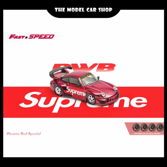 [Fast Speed] RWB 993 GT Wing - Chrome Red Supreme