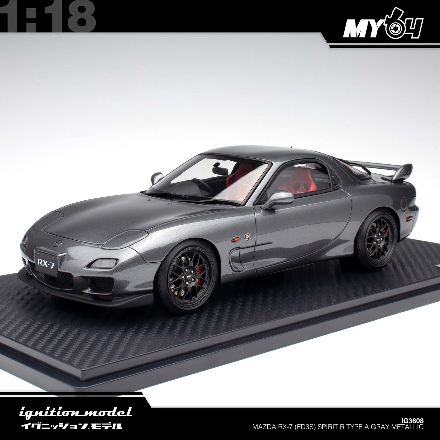 [Ignition Model] Mazda RX-7 (FD3S) Spirit R Type A - Gray Metallic