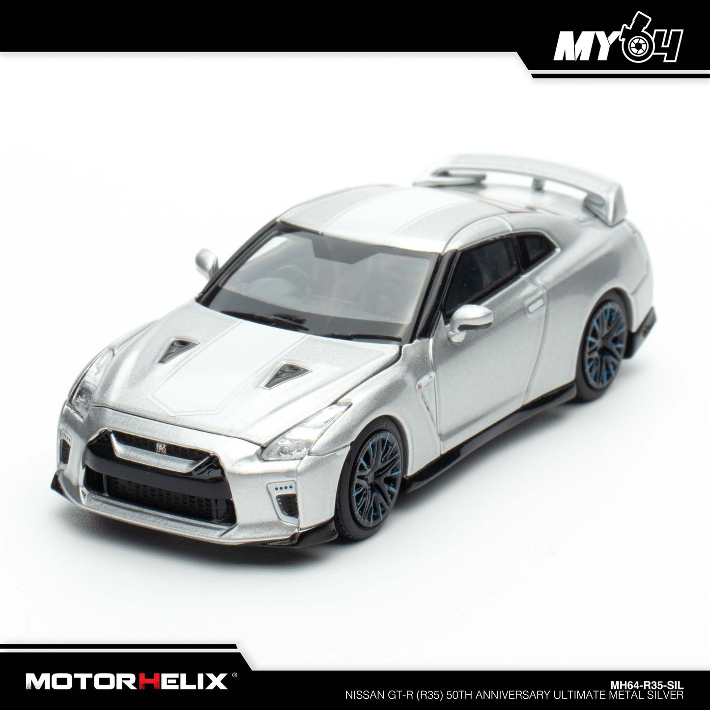 [Motorhelix] Nissan GT-R (R35) 50th Anniversary - Ultimate Metal Silver