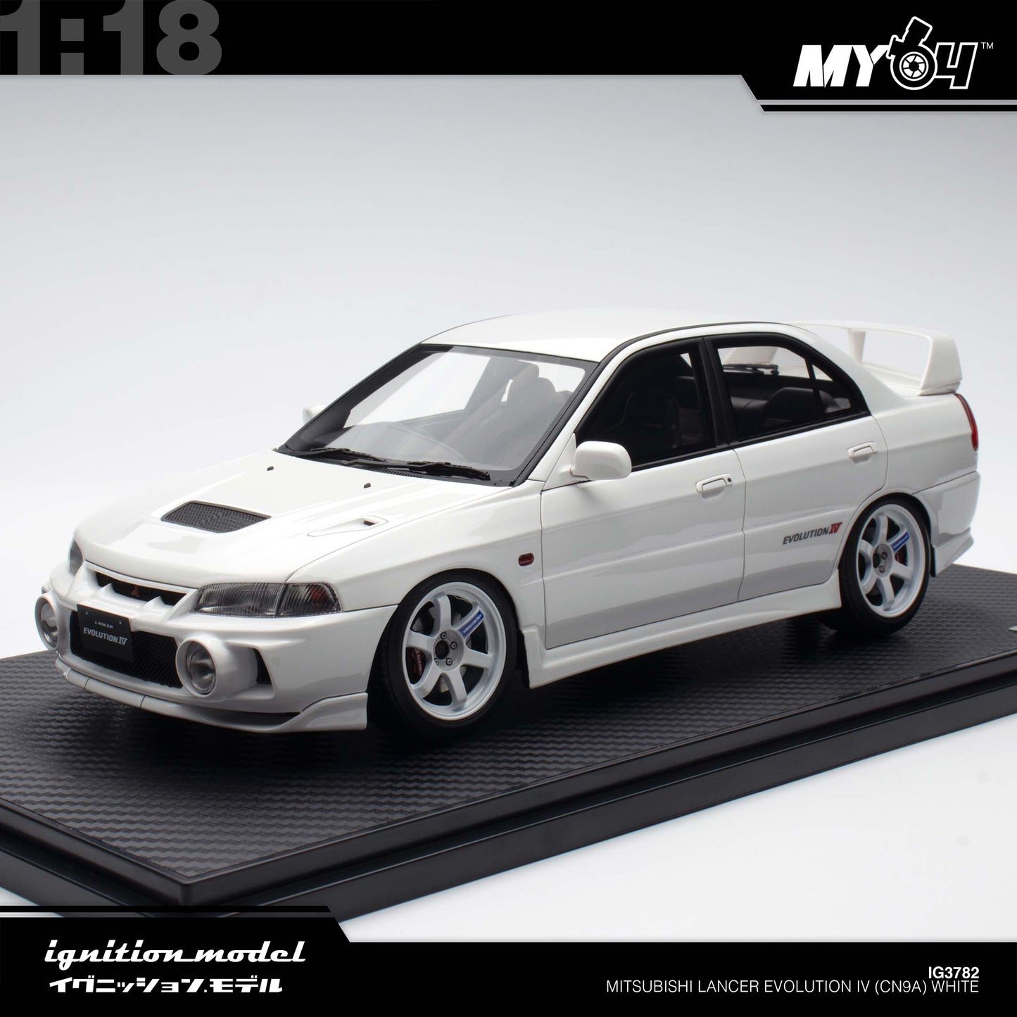 [Ignition Model]  1:18 Mitsubishi Lancer Evolution IV (CN9A) - White